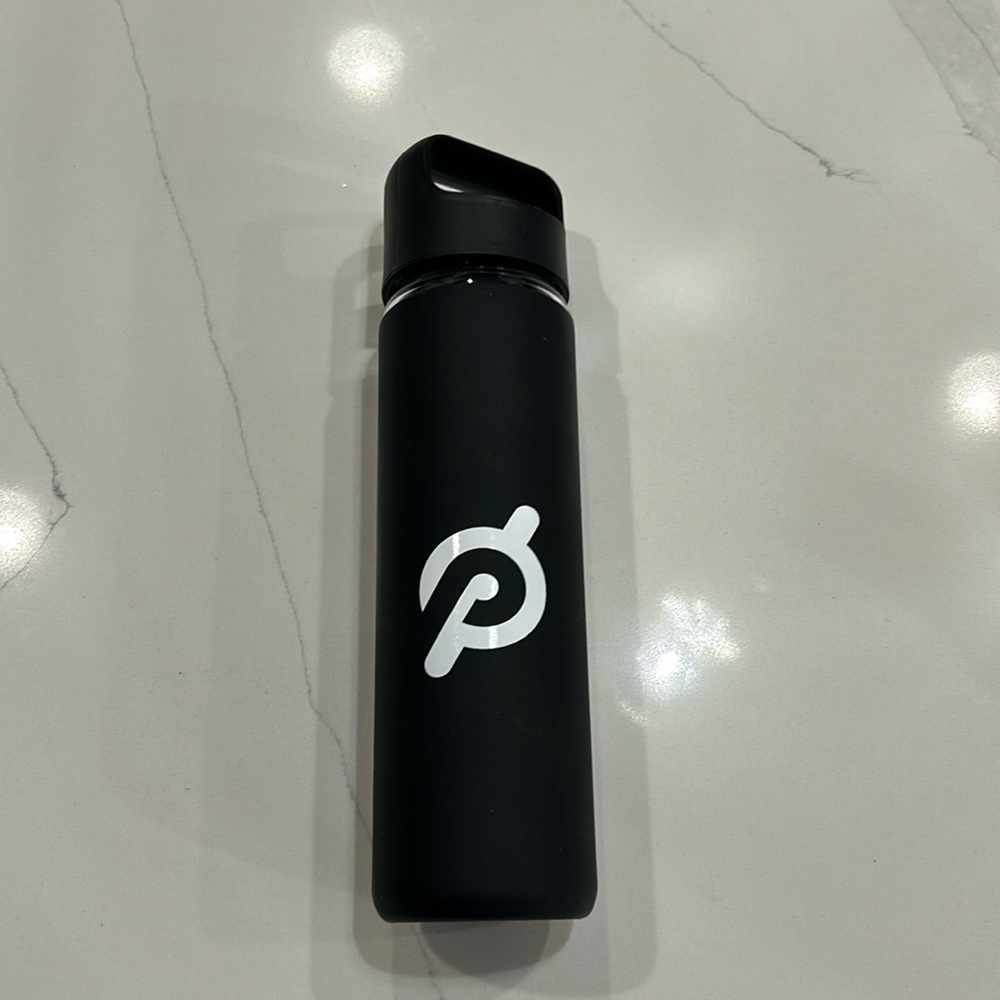 Peloton glass water bottle with gripper outside NWOT 2 available